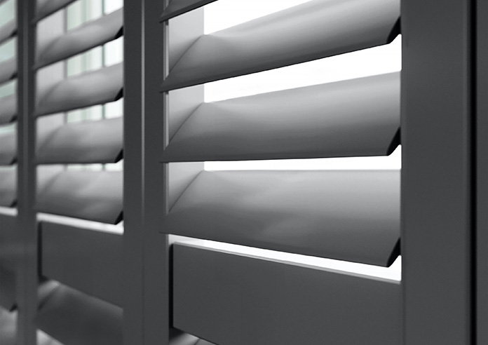Bromley, Anthracite Grey - Full Height Plantation Shutter - Image 4